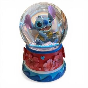 Disney Stitch Snow Globe Lilo Stitch Ukulele Music Box Walgreens 2024 Valentines